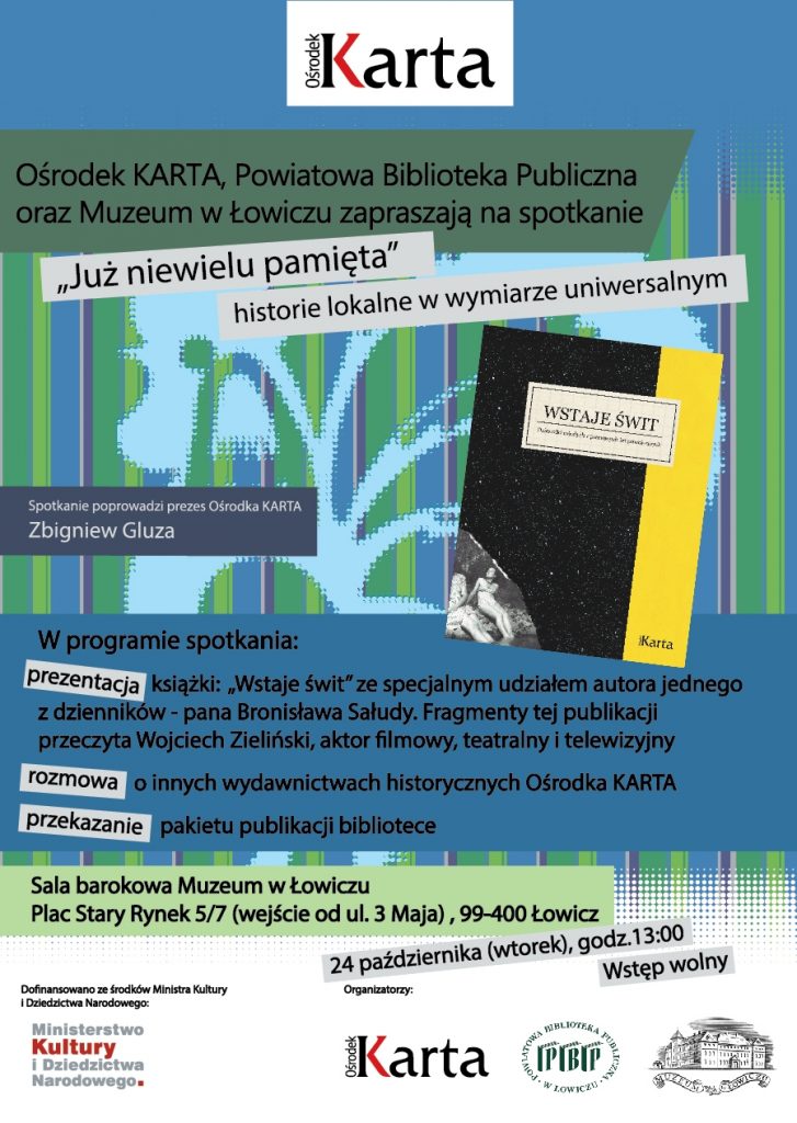 JUŻ NIEWIELU PAMIĘTA ŁOWICZ ZAPROSZENIE